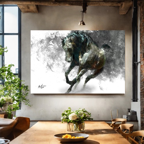 Leinwand bild pferd - leinwand, abstrakt