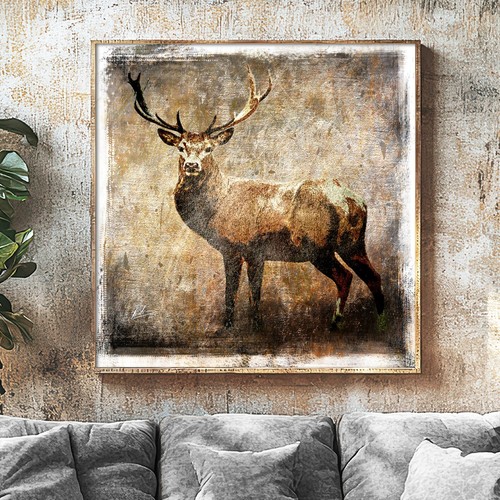 Hirsch tiere leinwand bilder - hirsch,