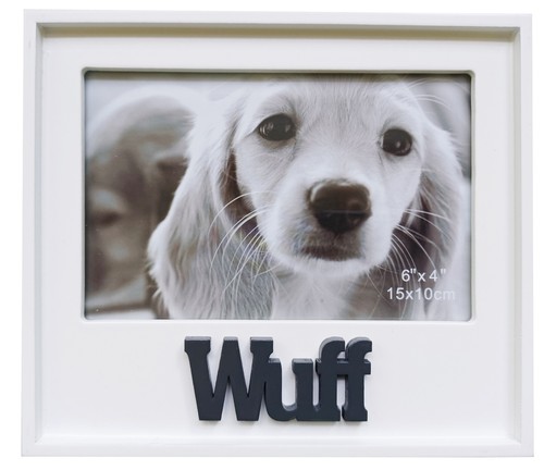 Bilderrahmen hund wuff 15x10 - bilderrahmen,