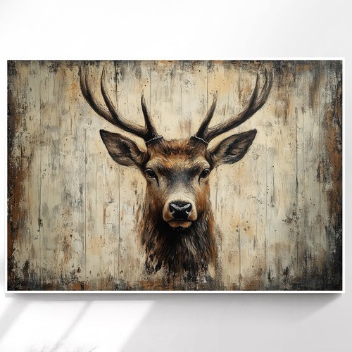 Leinwand bild hirsch tiere - hirsch,