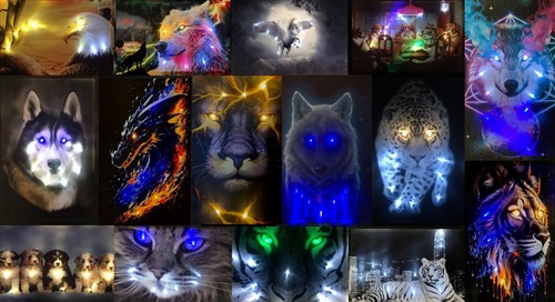 Led bild mit - led, beleuchtung