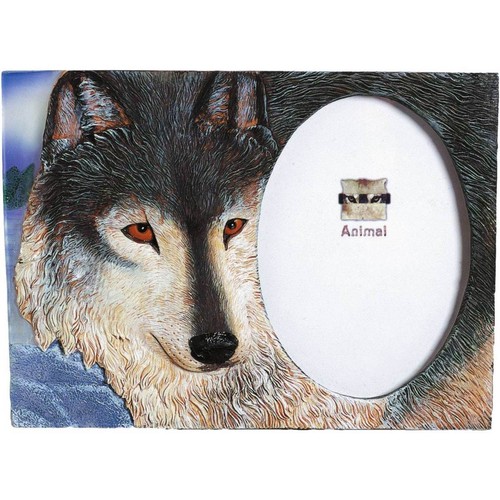 Bilderrahmen wolf schaut dir - schaut,