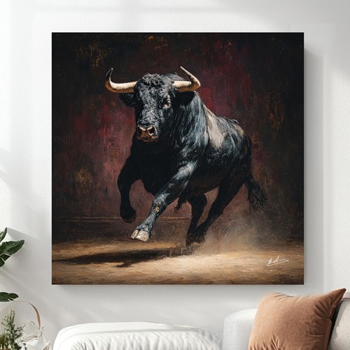 Leinwand bild stier - bild, tierbilder