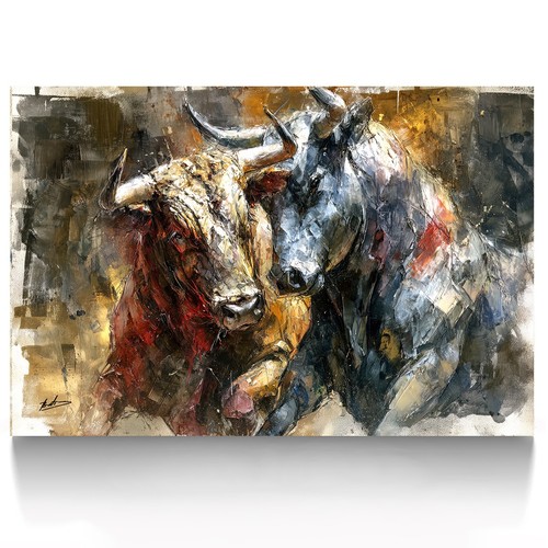Leinwand bilder stier natur - stier,