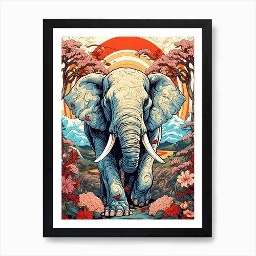 Elefant tier zeichnung stil - tier,