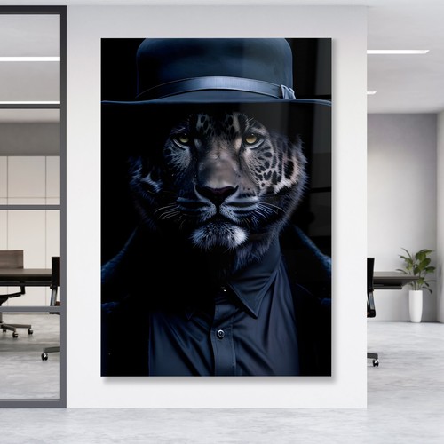 Wandbild jaguar leopard tier - jaguar,