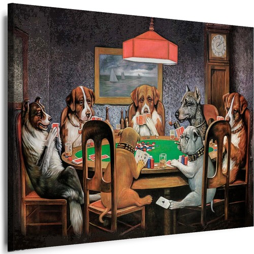 Wandbilder hunde poker - wandbilder, spielen