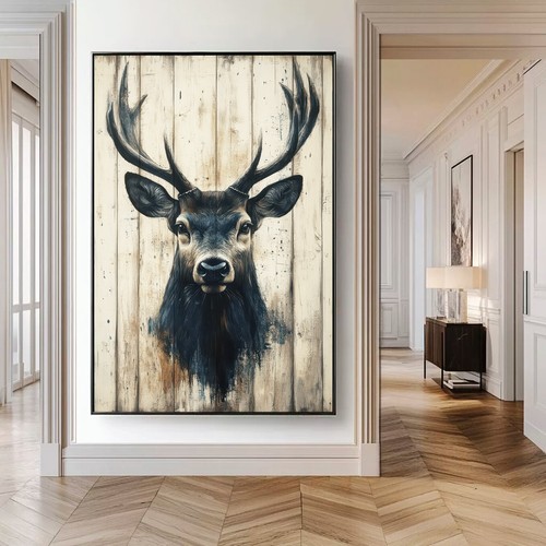 Leinwand bild hirsch tiere - leinwand,