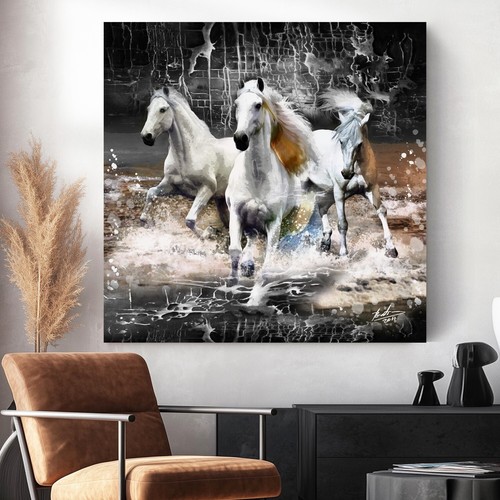 Leinwand bild pferde tiere - bild,
