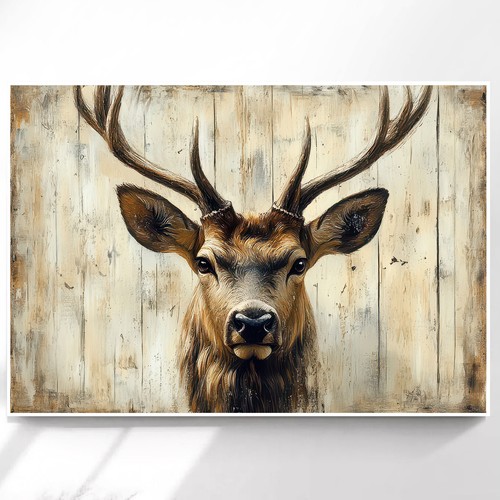Leinwand bild hirsch - leinwand,