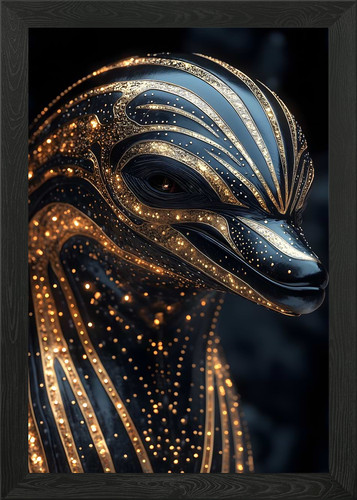 Golden creature delphin tier - creature,