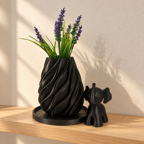 Teiliges deko set - 4-teiliges, schwarz